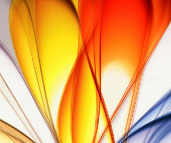 Flowing abstract lines representing energy and productivity